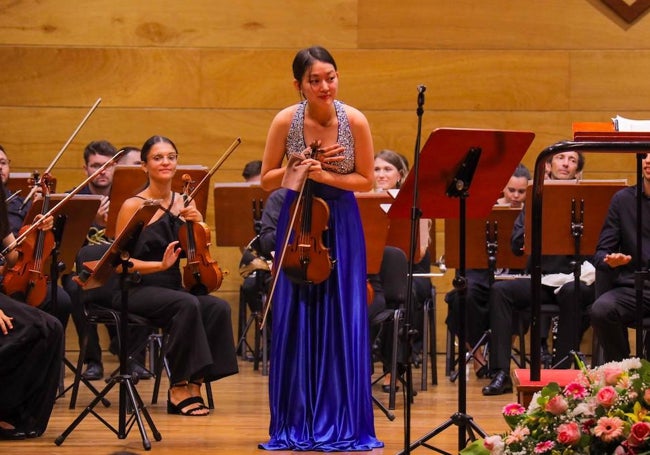 La intérprete coreana Jelin Lee, ganadora del segundo premio.