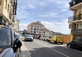 La avenida del País Valencia de Benissa, antigua carretera N-332.