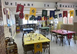 Aula de un colegio en una imagen de archivo.