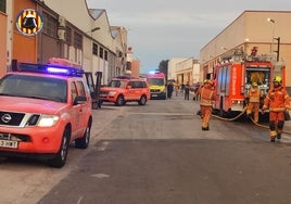 Actuación del Consorcio de Bomberos.