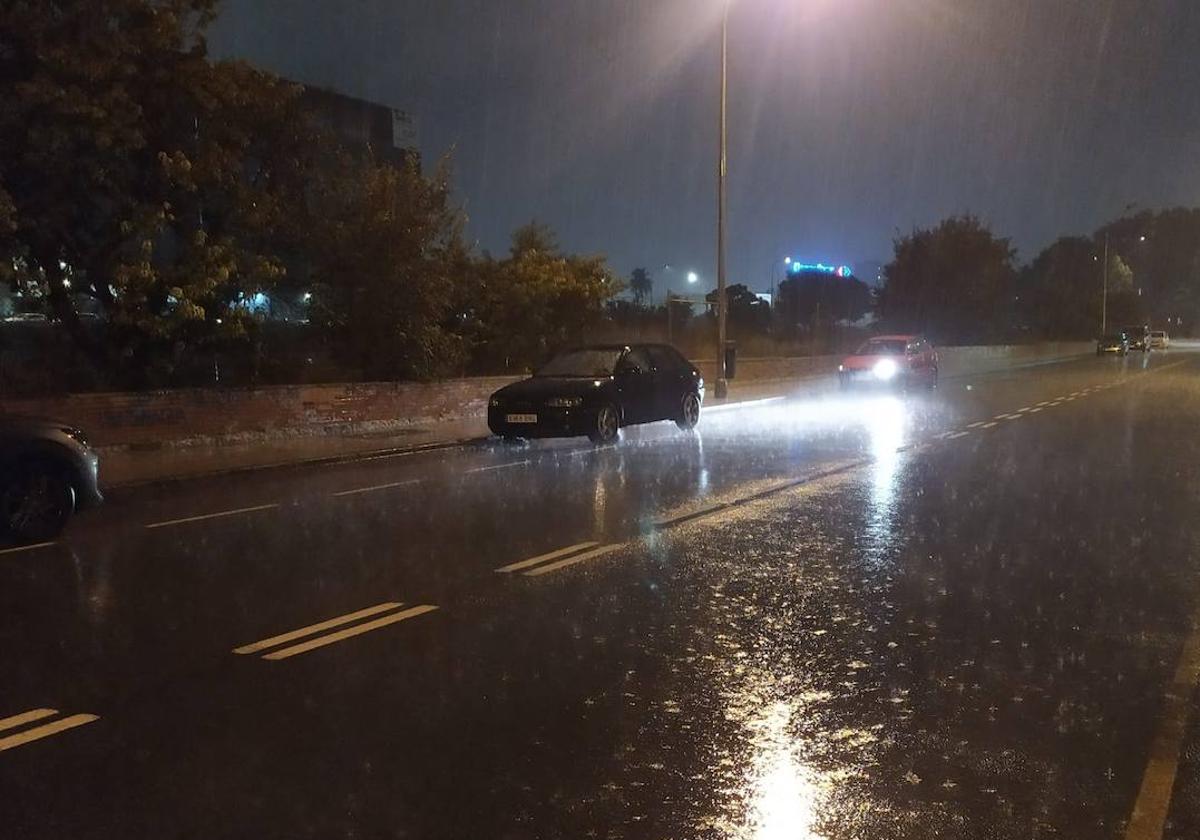 Lluvia en Valencia esta noche.