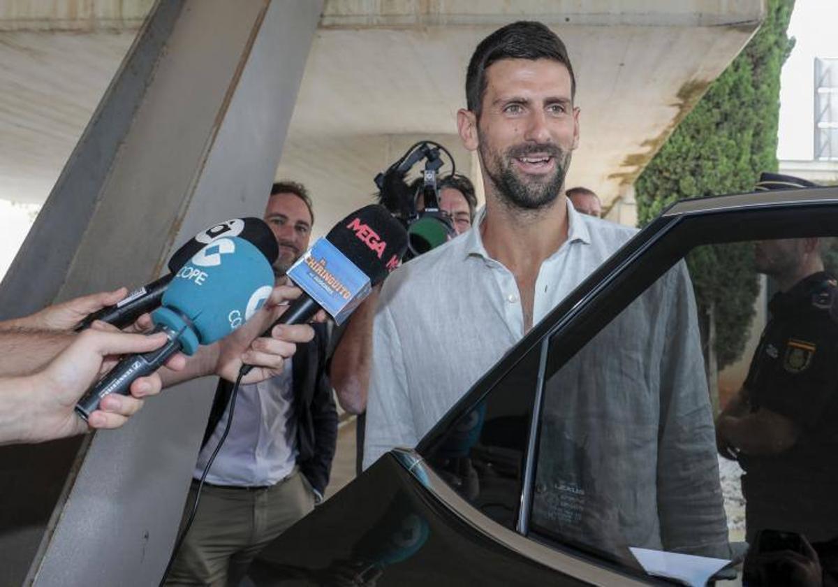 Djokovic, en Valencia.