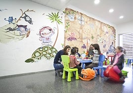 El área de pediatría del Hospital de Dénia.