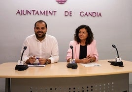 Los ediles del PP David Ronda y Mar Beltrán.