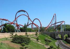 Montaña rusa de PortAventura.