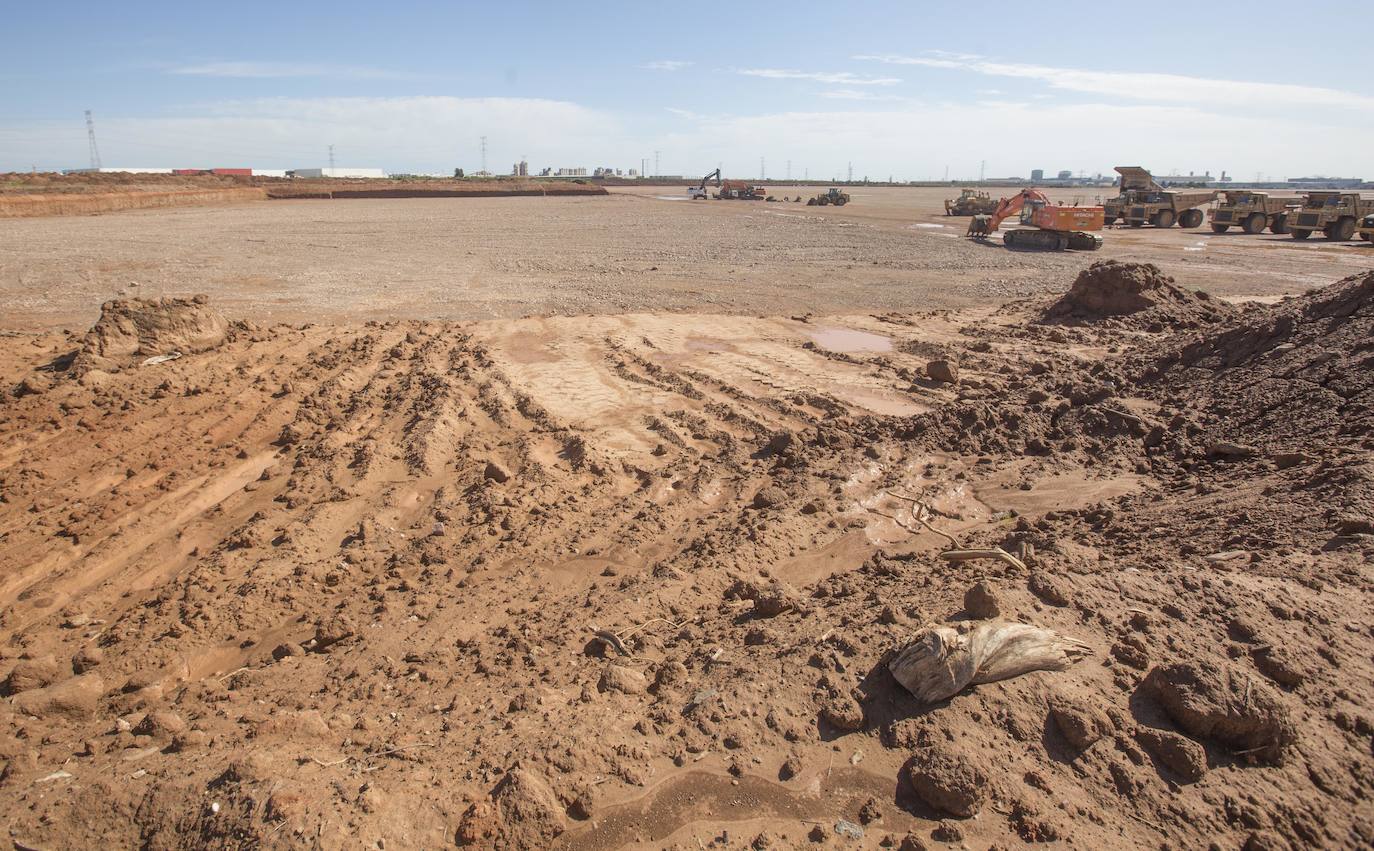 Así avanzan las obras en los terrenos de Volkswagen en Sagunto