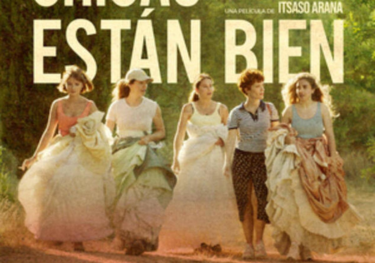 Detalle del cartel de la película 'Las chicas están bien'.