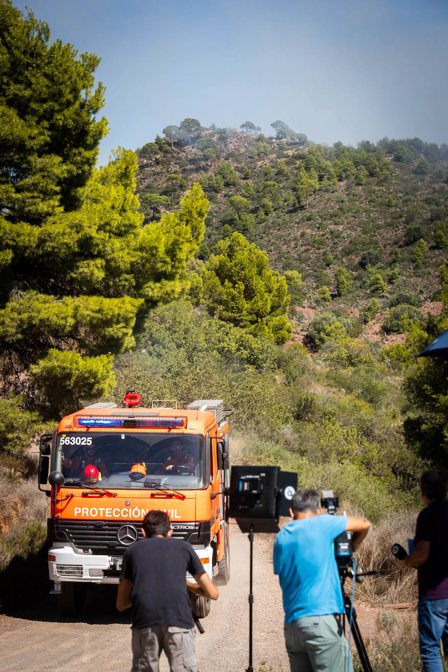 Fotos del incendio junto al monte Picayo, en la Sierra Calderona de Valencia