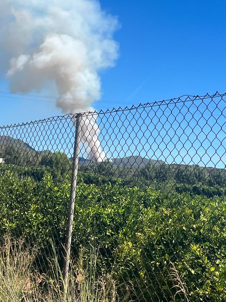 Fotos del incendio junto al monte Picayo, en la Sierra Calderona de Valencia