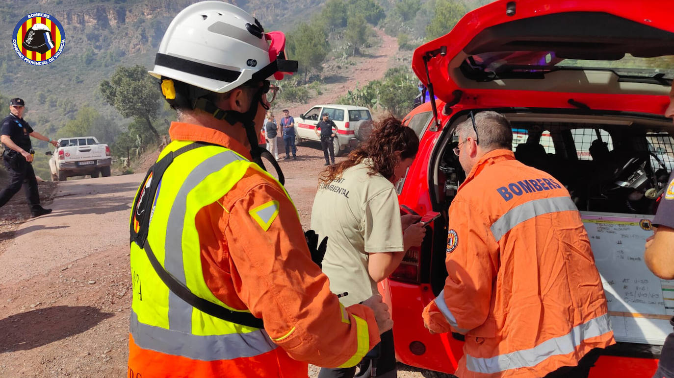 Fotos del incendio junto al monte Picayo, en la Sierra Calderona de Valencia