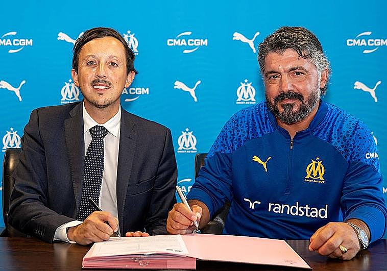 Gattuso sustituye a Marcelino en el Olympique de Marsella de Longoria