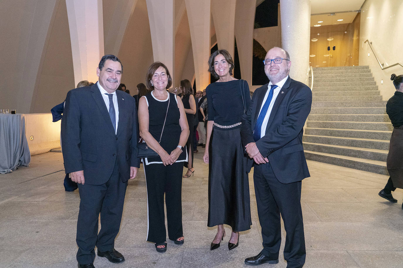 Jose Rosell, Marisa Quintanilla, María José Félix y Miguel Ángel Juan.