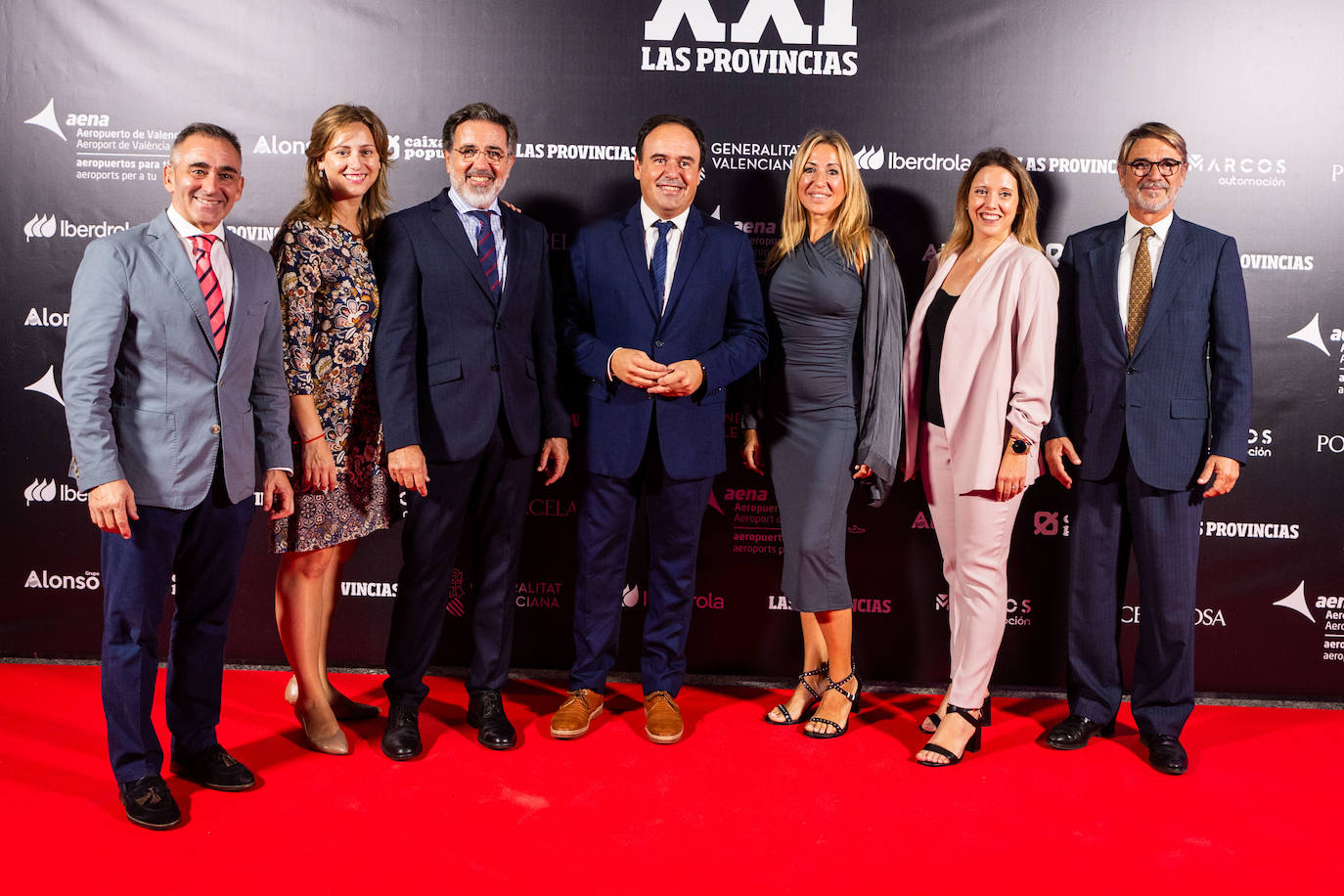 Los populares Miguel Barrachina, Laura Chuliá, Alfredo castelló, Juanfran Pérez, Verónica Marcos, Noelia Císcar y Pablo Broseta