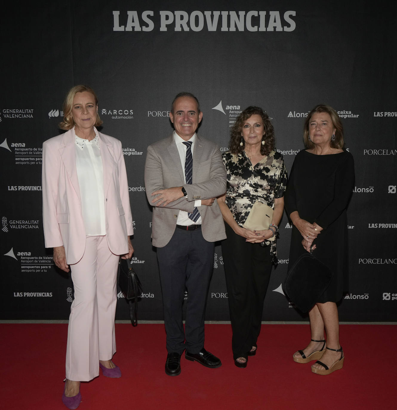 Inmaculada Martinez, Antonio Presencia, Amparo Ferrando y Teresa Gallo, de la Fundación Coso.