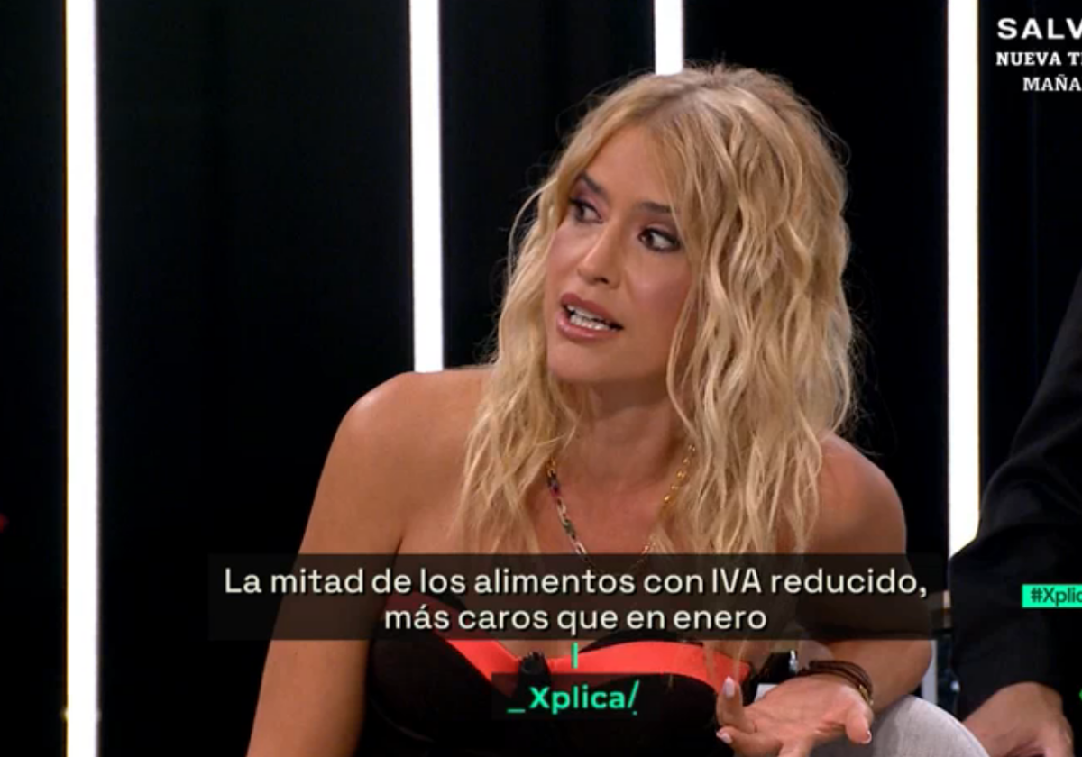 Afra Blanco durante su intervención en el programa