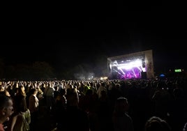 Uno de los conciertos del Parc de la Festa en la Fira de Gandia de este 2023.