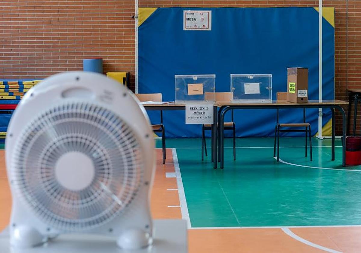 Una mesa electoral, en unas votaciones recientes.