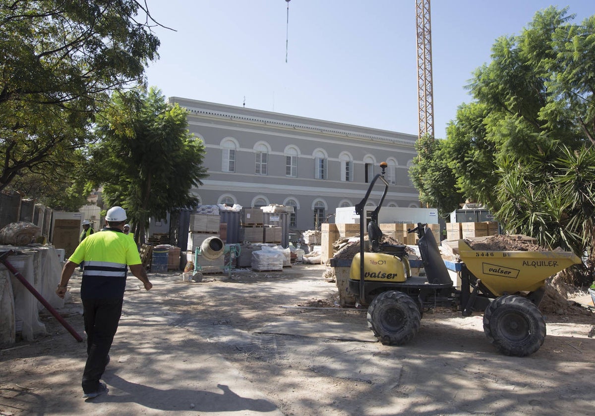 Obras en el Asilo de San Juan Bautista, próxima sede de la Europea.