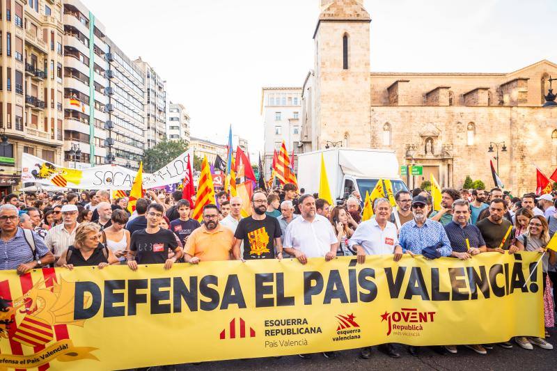 Las imágenes de las manifestaciones del 9 d&#039;Octubre