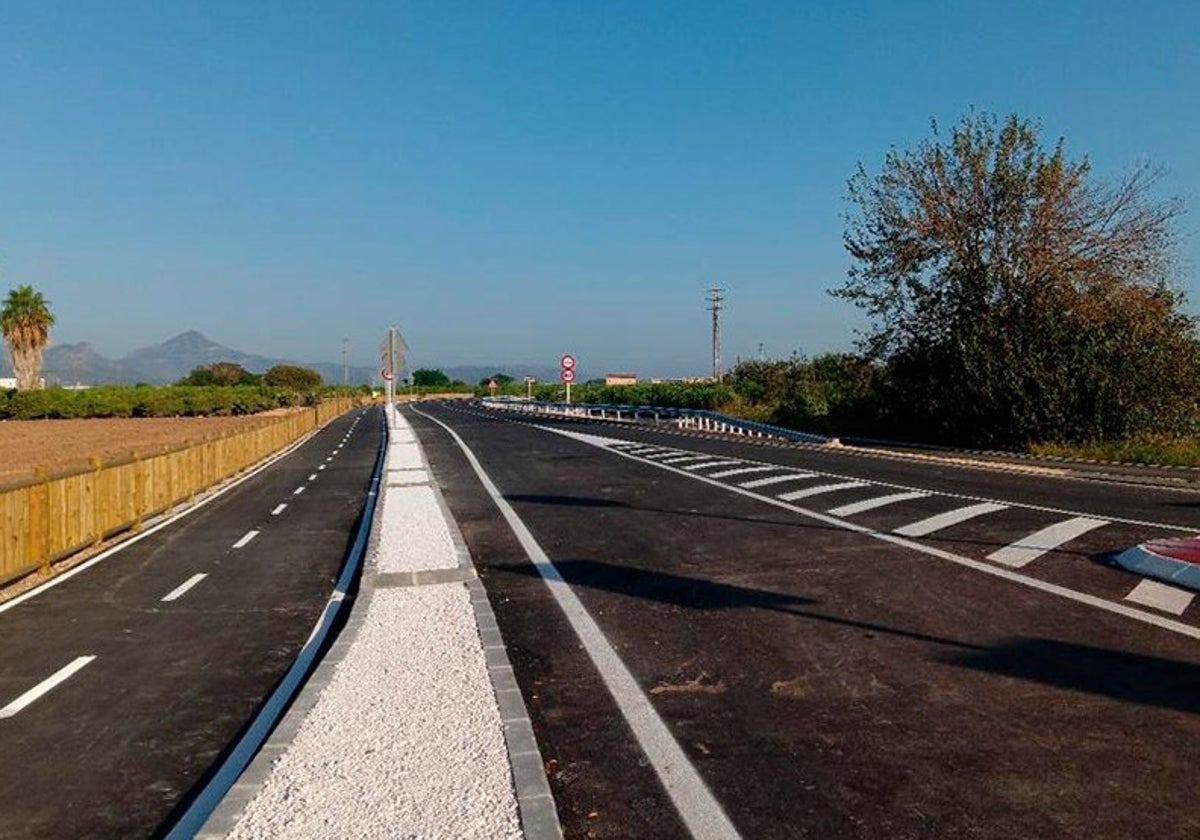 Obras finalizadas de la carretera Piles-Oliva.