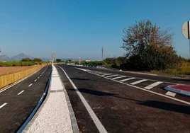 Obras finalizadas de la carretera Piles-Oliva.