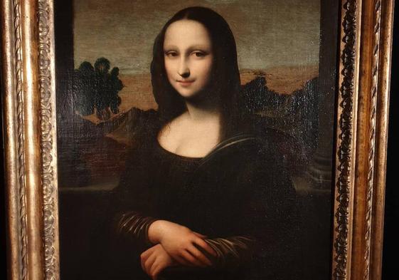 Detalle de La gioconda joven que posee la fundación Monna Lisa de Zurich.