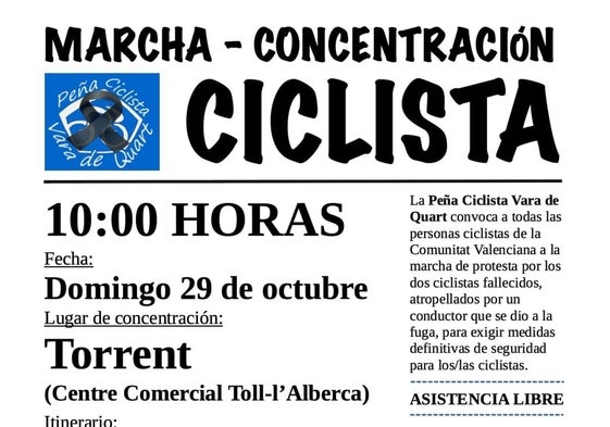 Un fragmento del cartel con la imagen de las dos víctimas del atropello mortal en Montserrat.