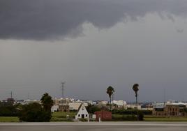 El cielo nublado sobre Alboraya, imagen de archivo.