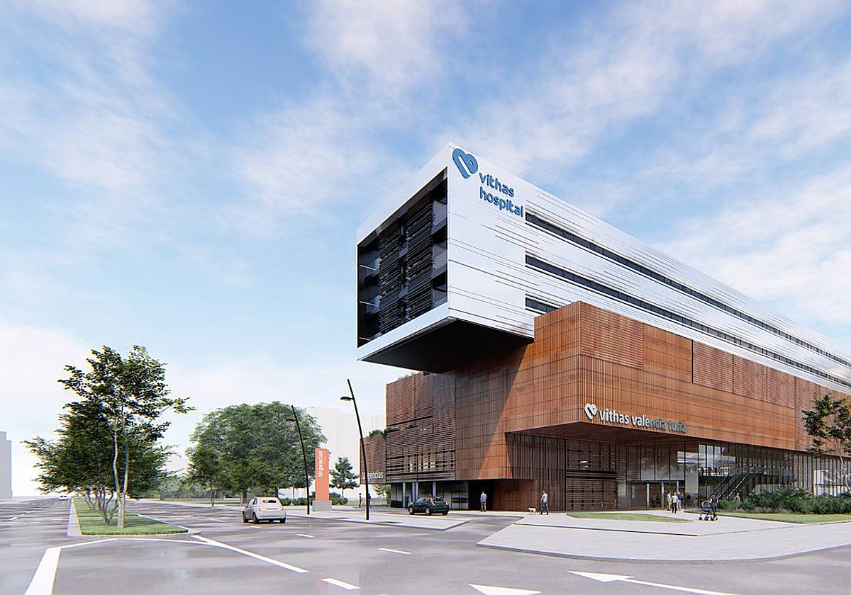 Figuración de cómo quedará el nuevo hospital.