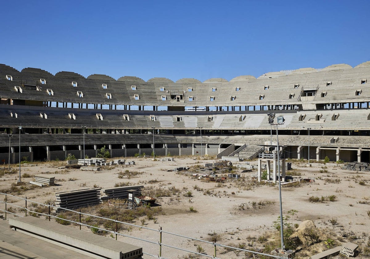 Interior del nuevo estadio del Valencia.