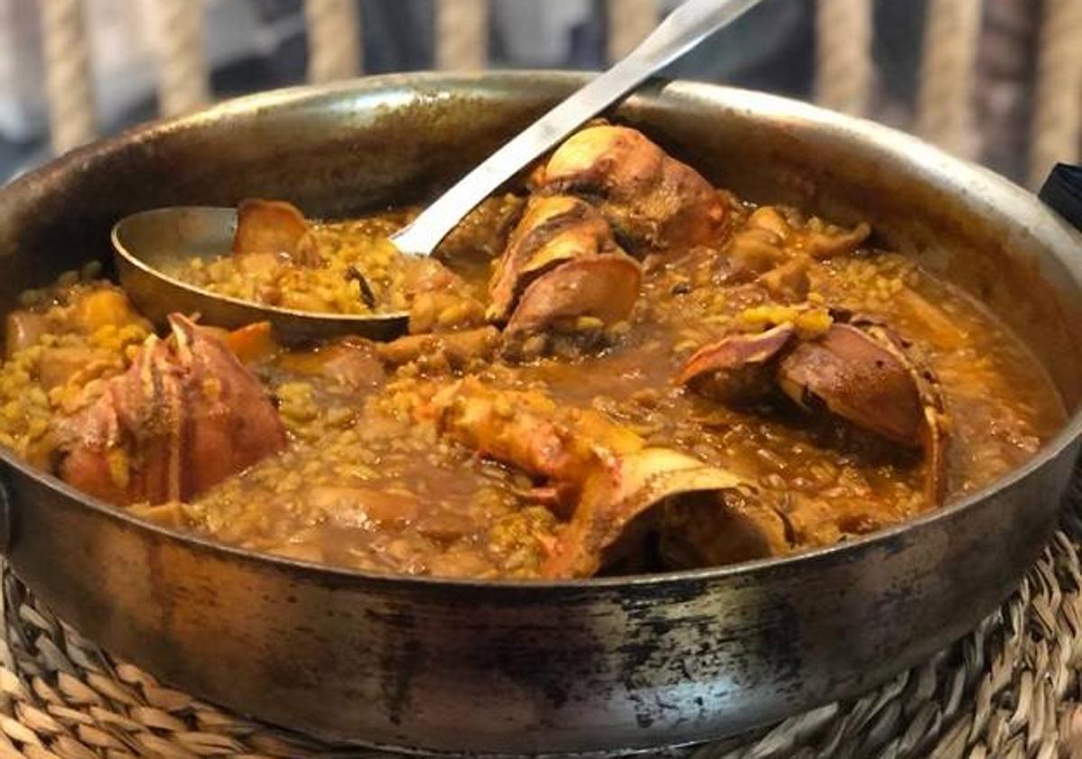 Imagen principal - Arroz meloso de bogavante 