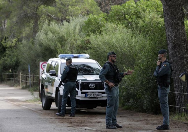 Control de Guardia Civil en la Devesa esta lunes.