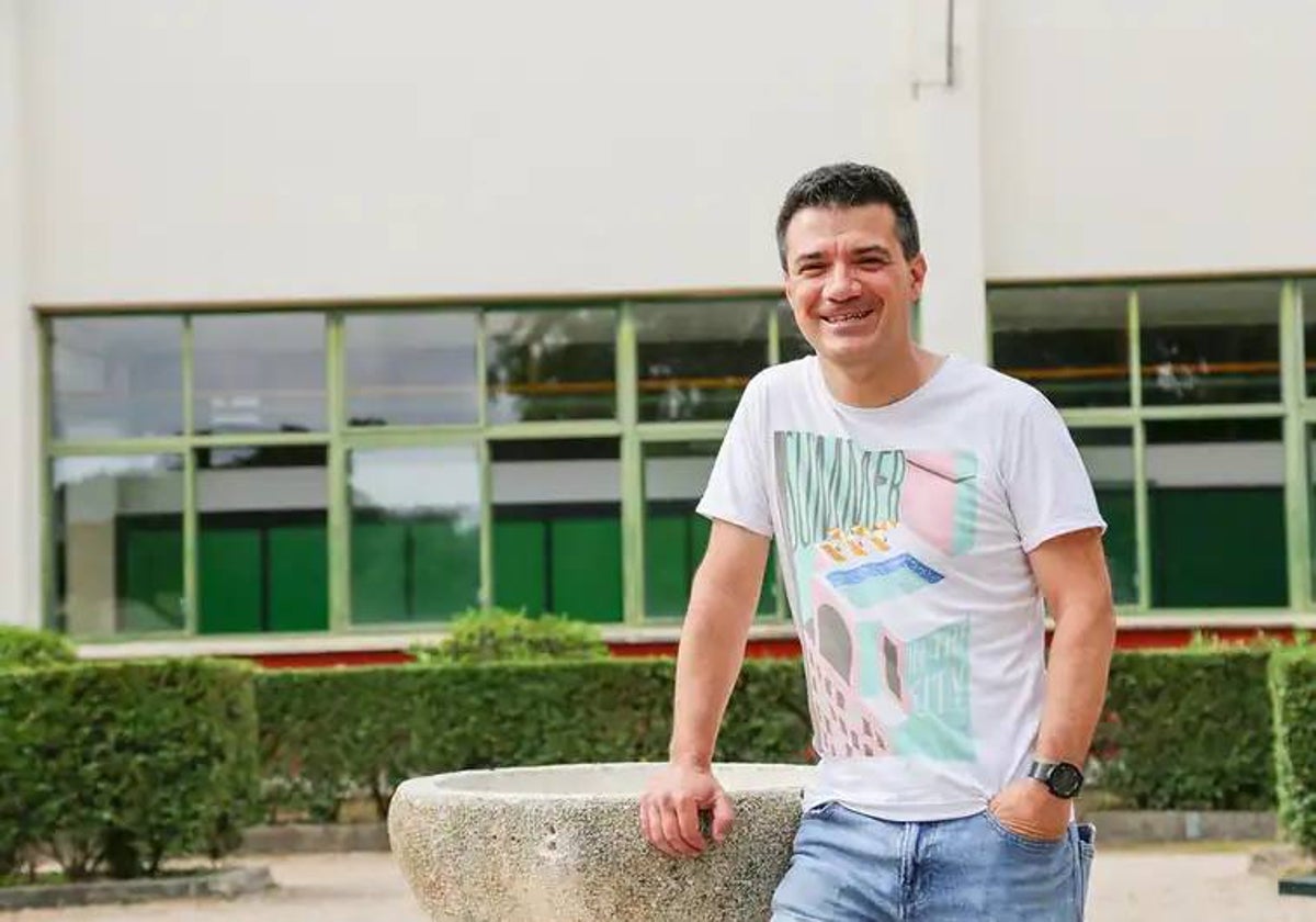 Juan Torres, en el instituto IES L'Estació de Ontinyent.