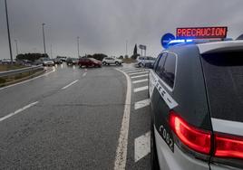 Un vehículo de la Guardia Civil de Tráfico.