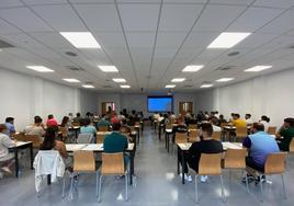 Aula de una universidad en una imagen de archivo.