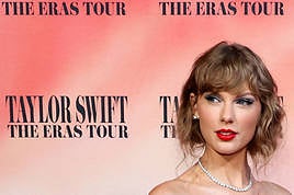 La artista Taylor Swift durante la gira 'The Eras Tour' en Los Ángeles