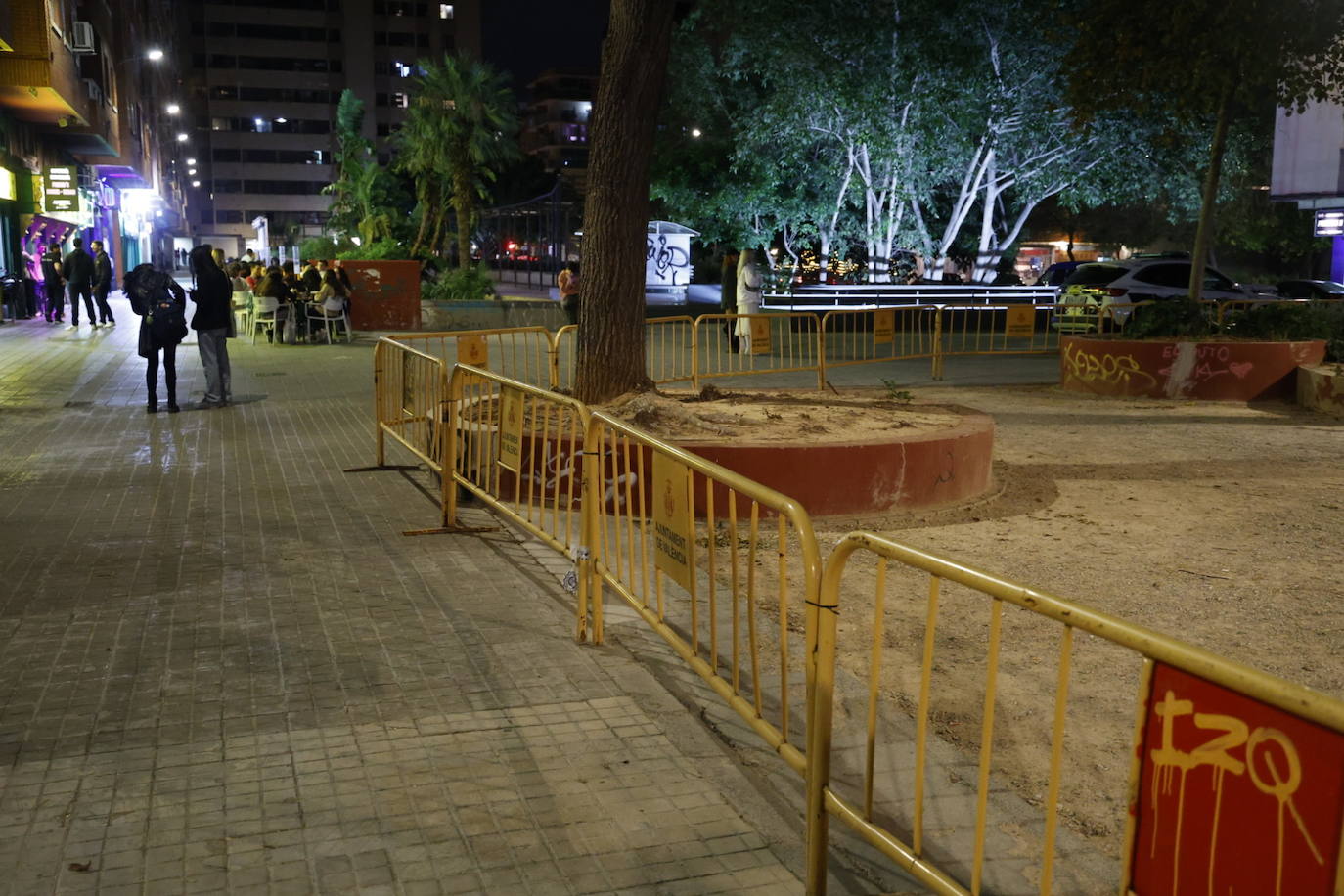 Dispositivo policial en la plaza de Honduras