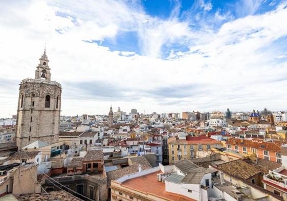 Vista aérea de Valencia.