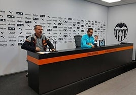 Rubén Baraja, durante la rueda de prensa.