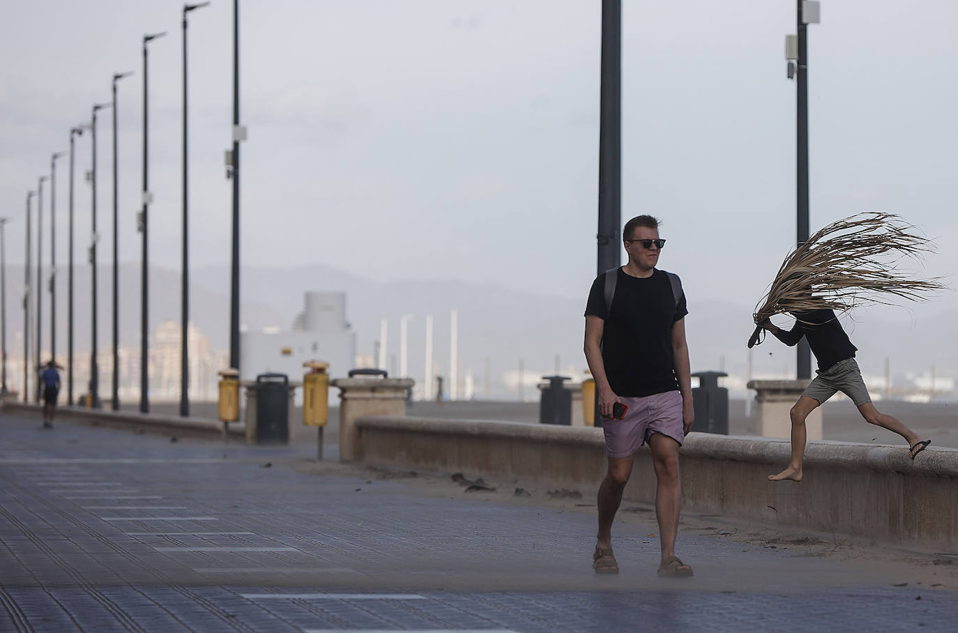 Temporal de viento en Valencia