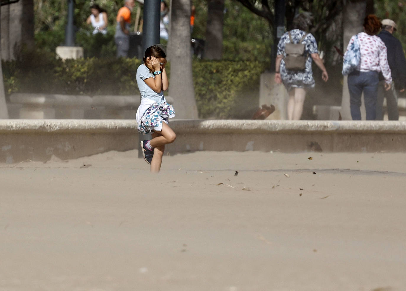 Temporal de viento en Valencia