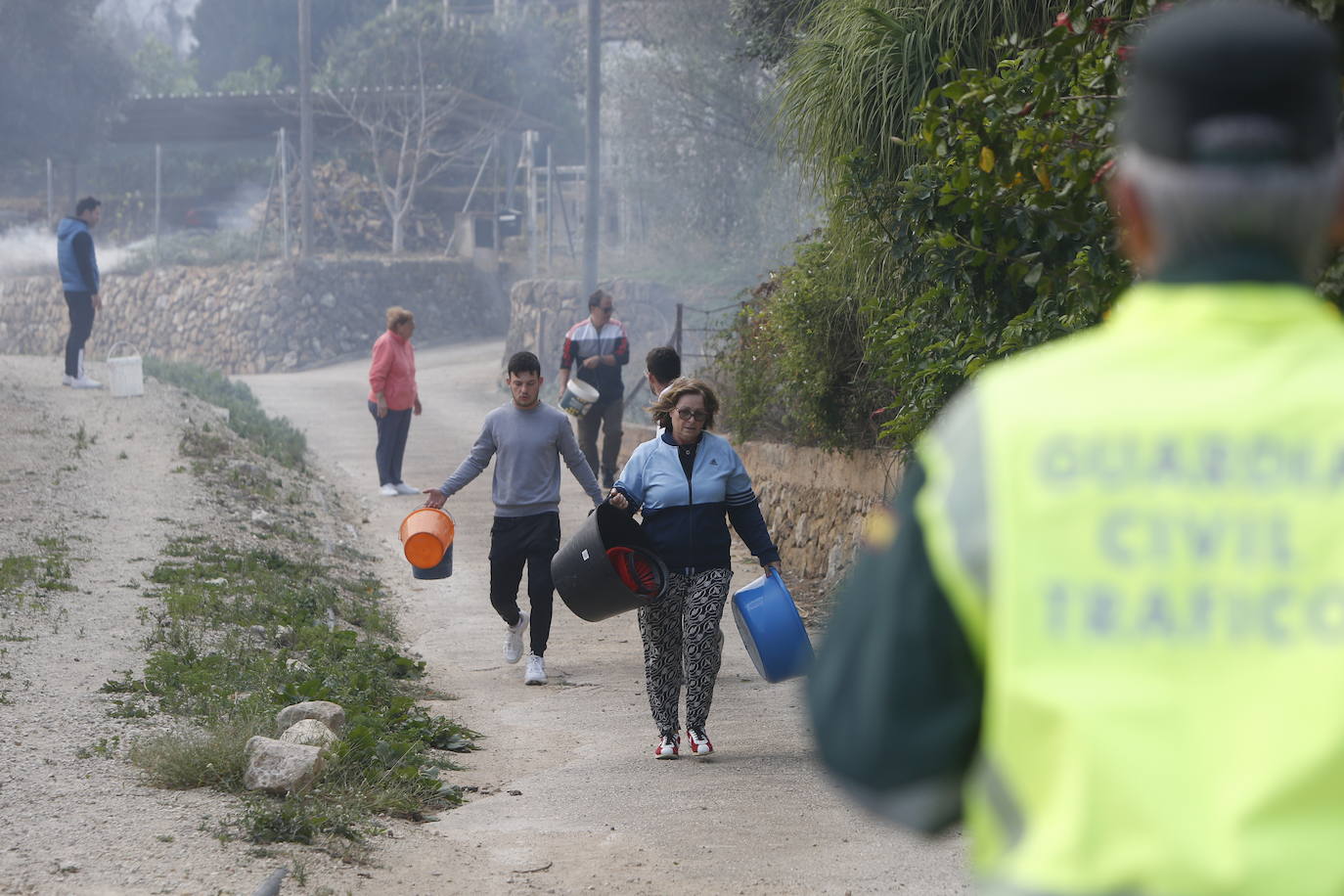 El incendio forestal de Montitxelvo, en imágenes