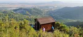 Voluntarios trabajando en el observatorio.