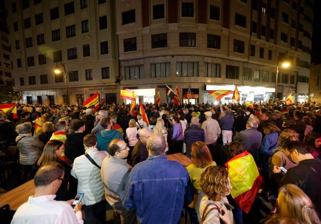 Protesta en Valencia.