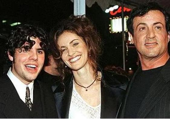 Sage Stallone, Amy Brenneman y Sylvester Stallone.