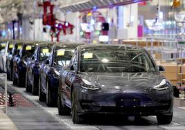Factoría de producción del Tesla Model 3.