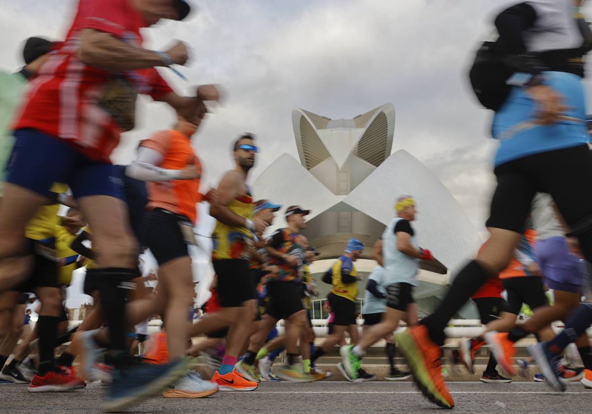 Participantes en la anterior edición del Maratón de Valencia.