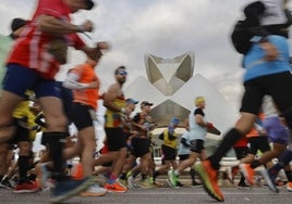 Participantes en la anterior edición del Maratón de Valencia.