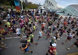 La Ciutat de les Arts, un entorno ya inherente al Maratón Valencia.