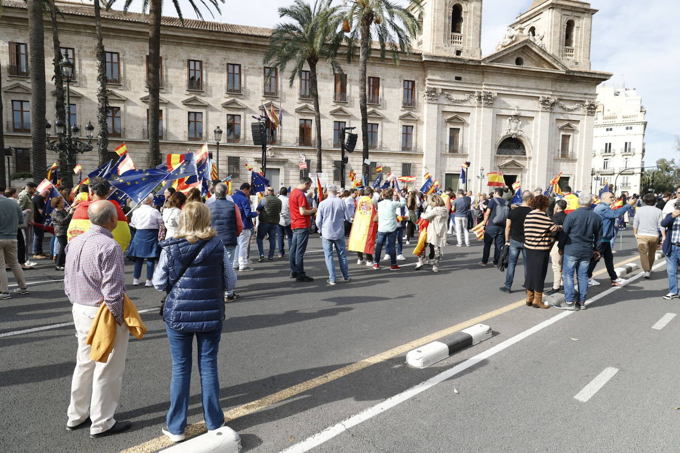 Fotos de la manifestación en Valencia contra la amnistía